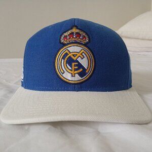 Real Madrid Blue White Snapback Cap Hat Adidas RMS RMFC La Liga Spain España